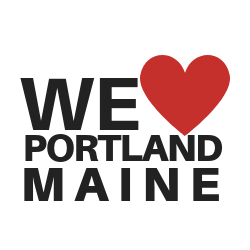 graphic we love portland maine