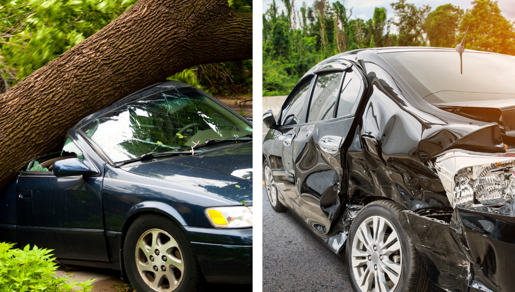 comprehensive and collision insurance cover damage to your vehicle