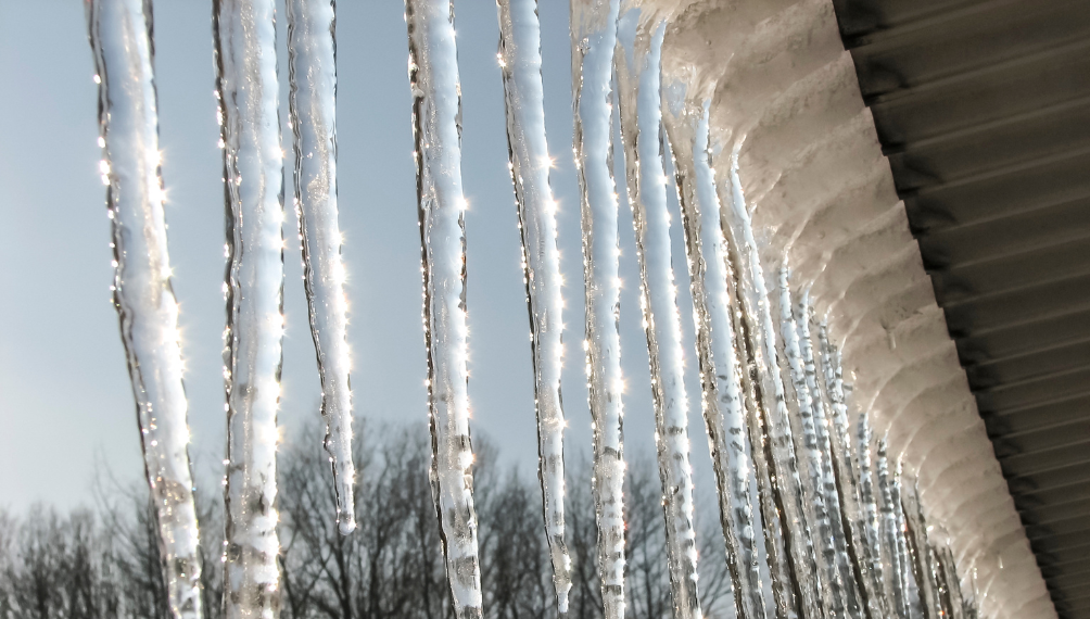 ice dam damage is common in Maine and other cold weather areas