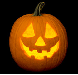 photo of a jack-o-lantern