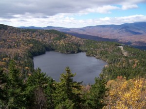 Loon Mountain in fall by Denis Hartley