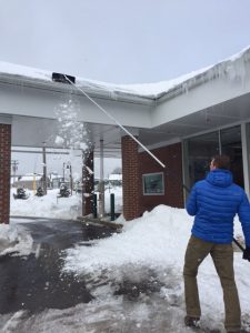 Raking Snow from Roof